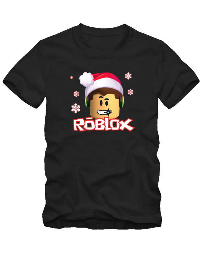 Marškinėliai Roblox   Head christmas 